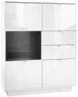 Vladon Highboard Metro (Highboard, mit 4 T&uuml;ren, 2 Schubladen und 1 offenem...