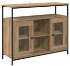 vidaXL Sideboard Sideboard Artisan-Eiche 100 x 35 x 80 cm Holzwerkstoff (1 St)