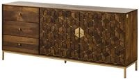 Massivmoebel24 Sideboard DIAMOND (Massivholz), Sideboard Mango 180x40x77 braun...