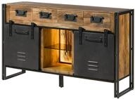 Massivmoebel24 Sideboard BLACKBURN LUX (Massivholz)