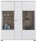 xonox.home Highboard ROVIGO, B 115 cm, T 37 cm, Wei&szlig; matt Dekor, Nox Eiche...