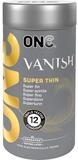 ONE Kondome Vanish Hyperthin Packung mit, 12 St., d&uuml;nne Kondome mit Move Lube...