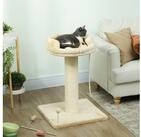 PawHut Kratzbaum klein, 85 cm Katzenbaum, Katzenkratzbaum mit Liegefl&auml;che, f&uuml;r