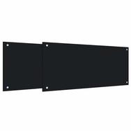 vidaXL K&uuml;chenr&uuml;ckwand 90 x 40 cm Spritzschutz K&uuml;chenr&uuml;ckwand 2er Set Schwarz