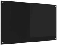 vidaXL K&uuml;chenr&uuml;ckwand K&uuml;chenr&uuml;ckwand Schwarz 100 x 60 cm Geh&auml;rtetes Glas,