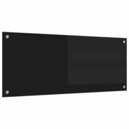 vidaXL K&uuml;chenr&uuml;ckwand K&uuml;chenr&uuml;ckwand Schwarz 100 x 40 cm Geh&auml;rtetes Glas,