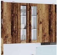 vidaXL H&auml;ngeschrank H&auml;ngeschrank mit T&uuml;r Altholz 60 x 31 x 100 cm Holzwerkstoff