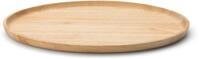 Continenta Tablett, Holzwerkstoff, (1-tlg), oval, Gummibaum, ideal zum Servieren