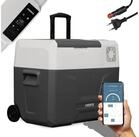 Arebos K&uuml;hlbox Elektrische Kompressor-Gefrierbox 27-47L mit Rollen &...