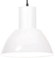 vidaXL Deckenleuchte H&auml;ngelampe 25 W Wei&szlig; Rund 28,5 cm E27