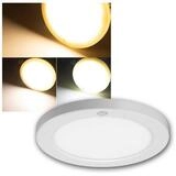 ChiliTec LED Deckenleuchte LED Deckenleuchte BUTON mit PIR-Sensor, &Oslash; 23cm,