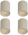 Qazqa LED Aufbaustrahler 108444, ohne Leuchtmittel, Extra-Warmwei&szlig;, QAZQA