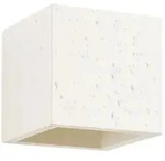 SOLLUX lighting Wandleuchte Wandleuchte Quad Beton Beige, Nicht enthalten