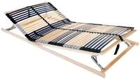 vidaXL Bett Bett-Lattenrost Braun 100 x 190 cm Massivholz Buche (1-tlg)