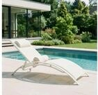 IDIMEX Gartenliege RELAX, Relaxliege mit Kissen Aluminiumgestell Textillehne &...