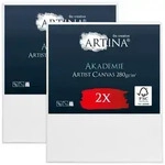 Artina Keilrahmen Keilrahmen Leinwand Akademie, 50x60cm, 2er Set, 100% Baumwolle