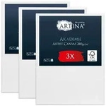 Artina Keilrahmen Keilrahmen Leinwand Akademie, 90x120cm, 3er Set, 100%...
