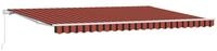vidaXL Markise Ausziehbare Markise Orange und Braun 500 x 350 cm (1-St)