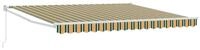 vidaXL Markise Ausziehbare Markise Mehrfarbig 400 x 300 cm (1-St)