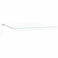 vidaXL Markise Ausziehbare Markise Wei&szlig; 450 x 350 x 165 cm (1-St)