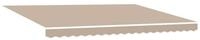 vidaXL Markise Ausziehbare Markise Beige 450 x 300 cm Polyester und Aluminium...