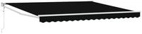 vidaXL Markise Markise Schwarz 400 x 300 cm Polyester und Metall (1-St)