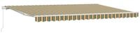 vidaXL Markise Ausziehbare Markise Mehrfarbig 500 x 350 cm (1-St)