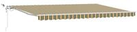 vidaXL Markise Markisenstoff Gr&uuml;n und Gelb 500 x 350 cm Polyester (1-St)