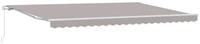vidaXL Markise Ausziehbare Markise Hellgrau 500 x 300 x 165 cm (1-St)