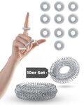 NEOLYMP Shiatsu-Akupressurger&auml;t Akupressur Ring 10er Set - Anti Stress