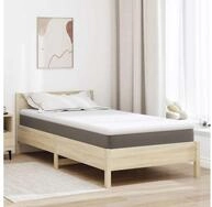 Matratzenauflage vidaXL, Matratzenauflage Wei&szlig; 90 x 190 cm Jacquard Stoff