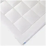 Homescapes, Topper Matratzentopper 160 x 200 cm mit Schafwollf&uuml;llung, 4 cm...