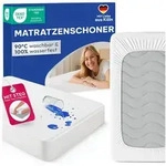 Matratzenschoner Wasserdichter - Atmungsaktive Matratzenauflage Blumtal, mit