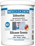 WEICON Schmierfett Silikonfett, lebensmittelechtes Schmierfett, farblos, 450 g,