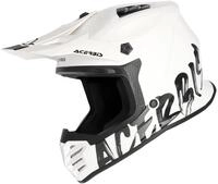 Acerbis Motocrosshelm Profile White Jugend Motocross Helm, herausnehmbares