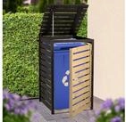 dobar M&uuml;lltonnenbox M&uuml;lltonnenverkleidung 120 L, schwarz-anthrazit, aus...