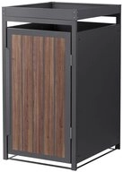ML-DESIGN M&uuml;lltonnenbox M&uuml;llbox aus Stahl wetterfeste M&uuml;lltonnen Verkleidung