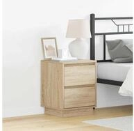 vidaXL Nachttisch, Nachttisch Sonoma-Eiche 39 x 34,5 x 50 cm Holzwerkstoff