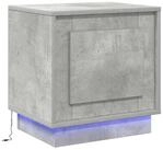vidaXL Nachttisch Nachttisch Beton Grau 44 x 34,5 x 45 cm Holzwerkstoff (1-St)