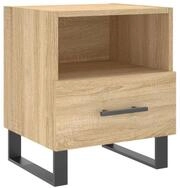vidaXL Nachttisch Nachttisch Sonoma-Eiche 40x35x47,5 cm Holzwerkstoff (1-St)