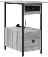 vidaXL Nachttisch Nachttisch Graues Sonoma 60 x 30 x 61 cm Holzwerkstoff (1-St)