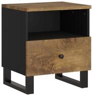 vidaXL Nachttisch Nachttisch Massivholz & Holzwerkstoff (1-St)