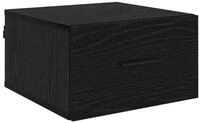 vidaXL Nachttisch Nachttisch Schwarz Eichen-Optik 35 x 35 x 20 cm Holzwerkstoff