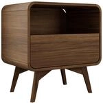 MIRJAN24 Nachttisch Helion S55 (mit Schublede), 55x39x59 cm, Holzf&uuml;&szlig;e