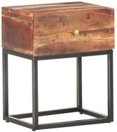 vidaXL Nachttisch, Nachttisch 40x30x50 cm Raues Akazienholz