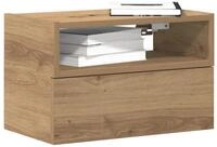 vidaXL Nachttisch NA Wand-Nachttisch Artisan-Eiche 45x26x28,5 cm