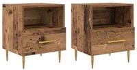 vidaXL Nachttisch Nachttisch 2 pcs Altholz 40 x 35 x 47,5 cm Holzwerkstoff...