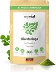 myvial Bio Moringa Pulver - naturbelassen & fein vermahlen - 250 g Pulver,