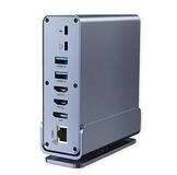 VALUE USB-C Docking Station 16in1 Computer-Adapter USB Typ C (USB-C) M&auml;nnlich