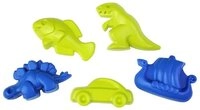 SIMM Spielwaren Sandform Sandset, 5-teilig mit Dinos, Netz